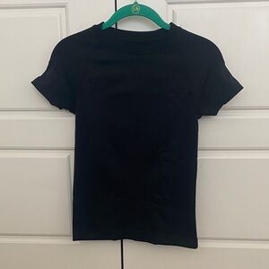 Dri-fit black tight workout tee top